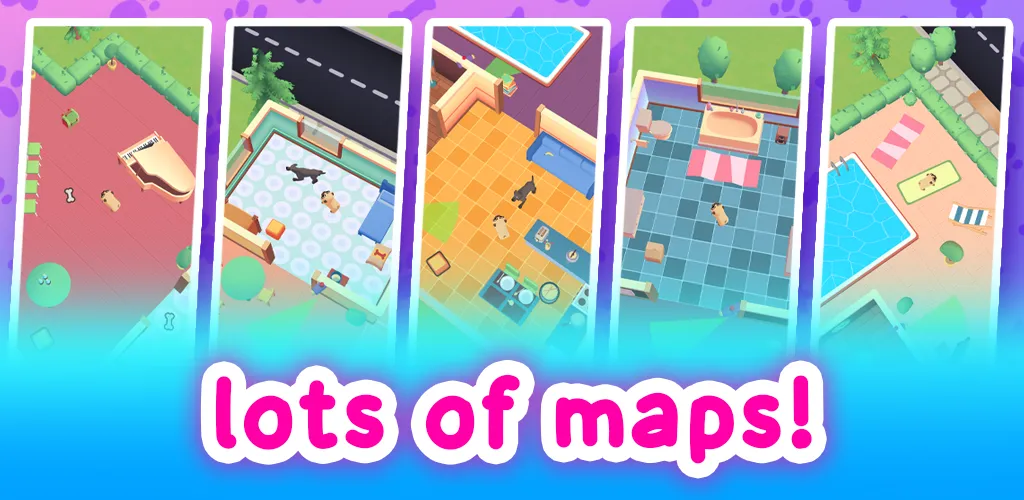Hoootdogs Hide&Seek MOD APK — Неограниченные подсказки и открытые уровни — скриншот 1