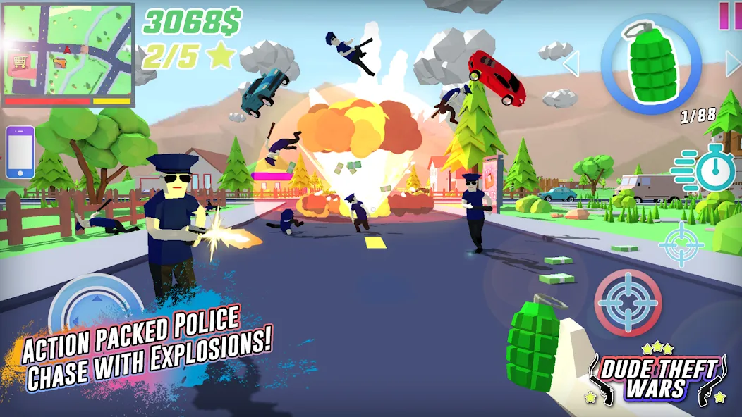 Dude Theft Wars Shooting Games MOD APK на Android — Безлимитные деньги и оружие — скриншот 1 Dude Theft Wars Shooting Games MOD APK на Android — Безлимитные деньги и оружие — скриншот 1