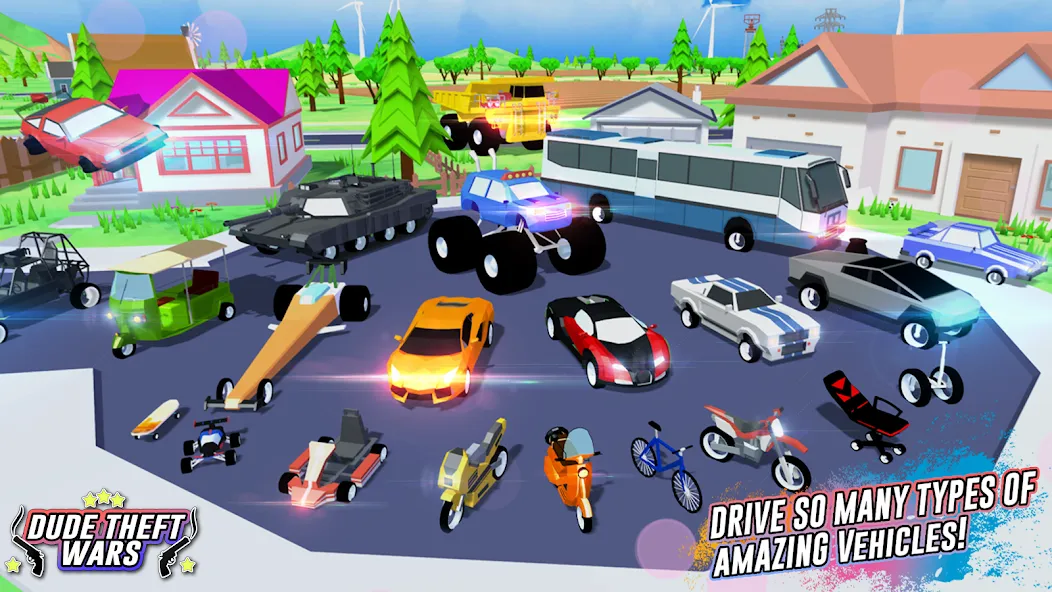 Dude Theft Wars Shooting Games MOD APK на Android — Безлимитные деньги и оружие — скриншот 3 Dude Theft Wars Shooting Games MOD APK на Android — Безлимитные деньги и оружие — скриншот 3