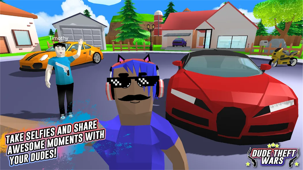 Dude Theft Wars Shooting Games MOD APK на Android — Безлимитные деньги и оружие — скриншот 4 Dude Theft Wars Shooting Games MOD APK на Android — Безлимитные деньги и оружие — скриншот 4