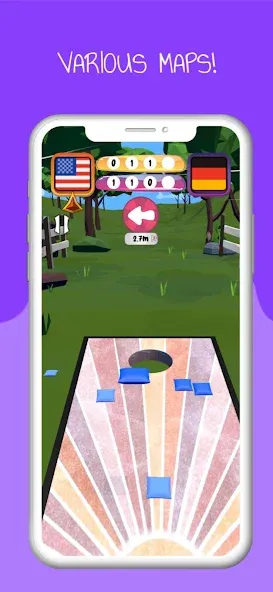 Скачать Cornhole 3D: Nations League с модом — Безлимитные монеты и открыты все страны — скриншот 2