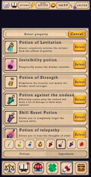 Скачать Potion shop: Alchemy Simulator на телефон — Безлимитные деньги и ресурсы — скриншот 4 Скачать Potion shop: Alchemy Simulator на телефон — Безлимитные деньги и ресурсы — скриншот 4