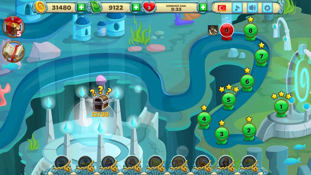 Скачать Solitaire Atlantis на Андроид — Безлимитные монеты и все уровни — скриншот 4
