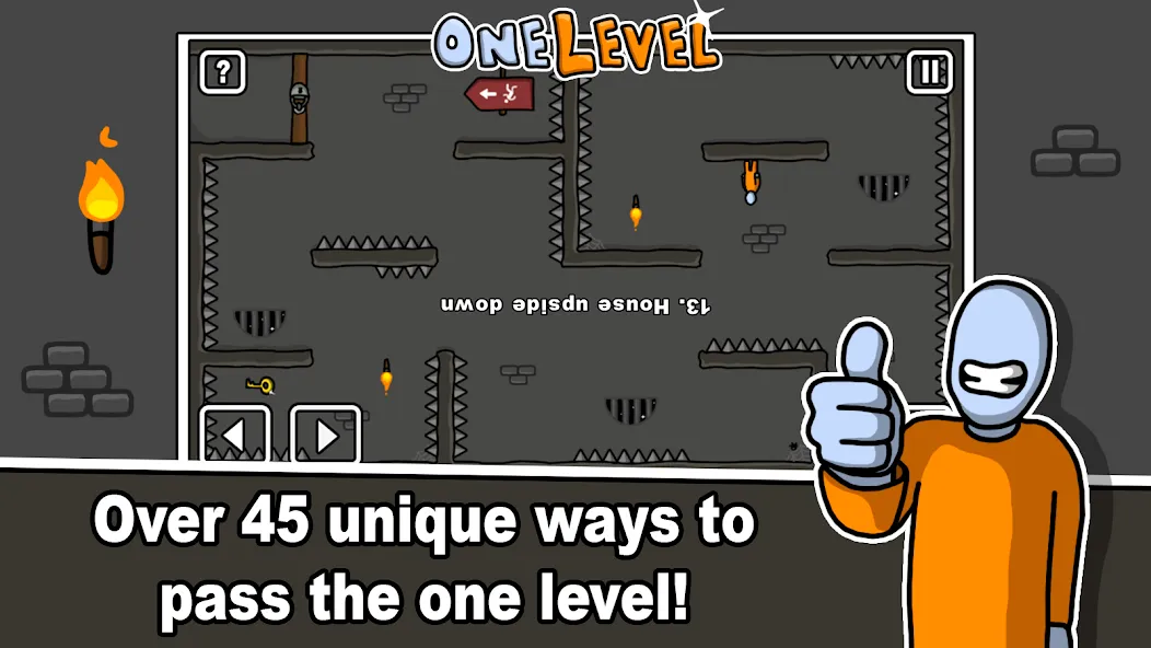 Скачать One Level: Stickman Jailbreak на телефон — Открыты все уровни и подсказки — скриншот 2