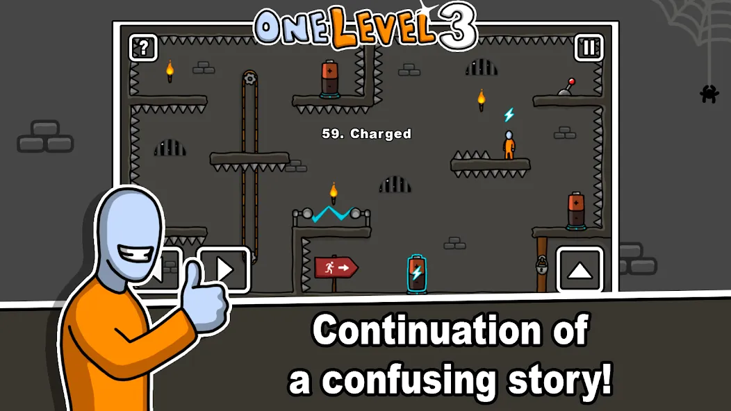 Скачать One Level 3 Stickman Jailbreak — Модификация Безлимитные подсказки и открыты все уровни — скриншот 1 Скачать One Level 3 Stickman Jailbreak — Модификация Безлимитные подсказки и открыты все уровни — скриншот 1