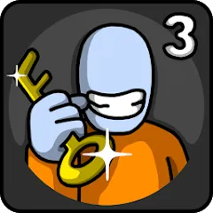 Скачать One Level 3 Stickman Jailbreak — Модификация Безлимитные подсказки и открыты все уровни