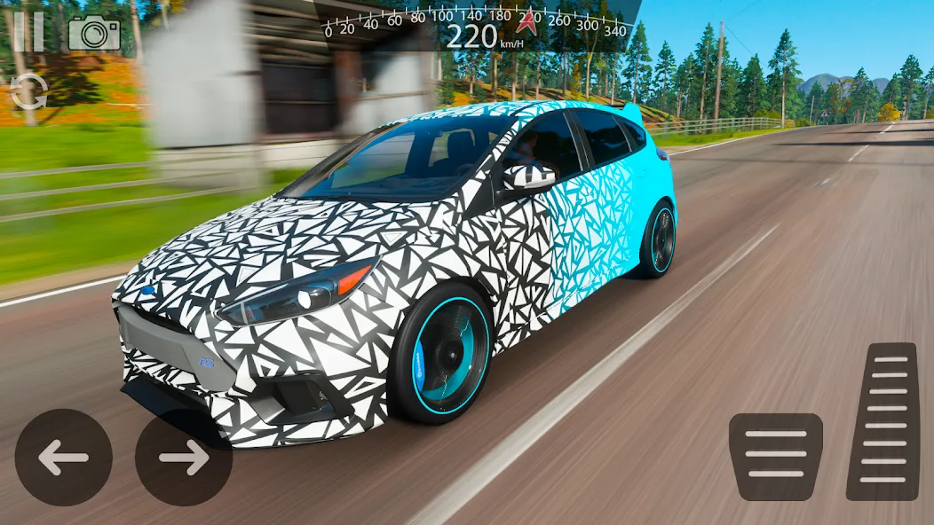 Drive Ford Focus RS Simulator Mod APK Безлимитные деньги и топливо — Скачать на Андроид — скриншот 3 Drive Ford Focus RS Simulator Mod APK Безлимитные деньги и топливо — Скачать на Андроид — скриншот 3