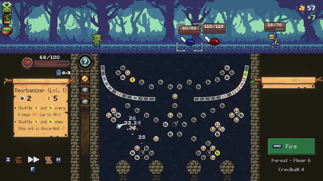 Peglin - A Pachinko Roguelike Mod APK Безлимитные деньги и все улучшения — Скачать на Андроид — скриншот 1 Peglin - A Pachinko Roguelike Mod APK Безлимитные деньги и все улучшения — Скачать на Андроид — скриншот 1