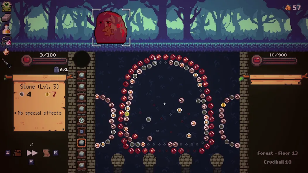Peglin - A Pachinko Roguelike Mod APK Безлимитные деньги и все улучшения — Скачать на Андроид — скриншот 3 Peglin - A Pachinko Roguelike Mod APK Безлимитные деньги и все улучшения — Скачать на Андроид — скриншот 3