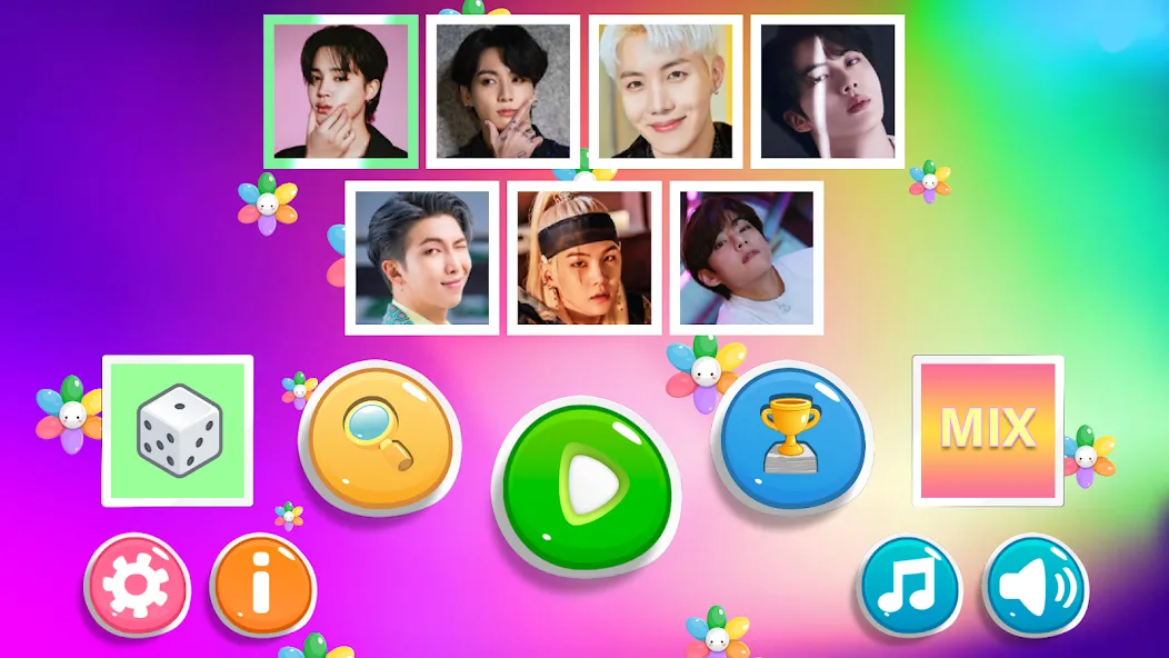 Скачать Bangtan Memory с модом — Безлимитные подсказки и жизни — скриншот 1