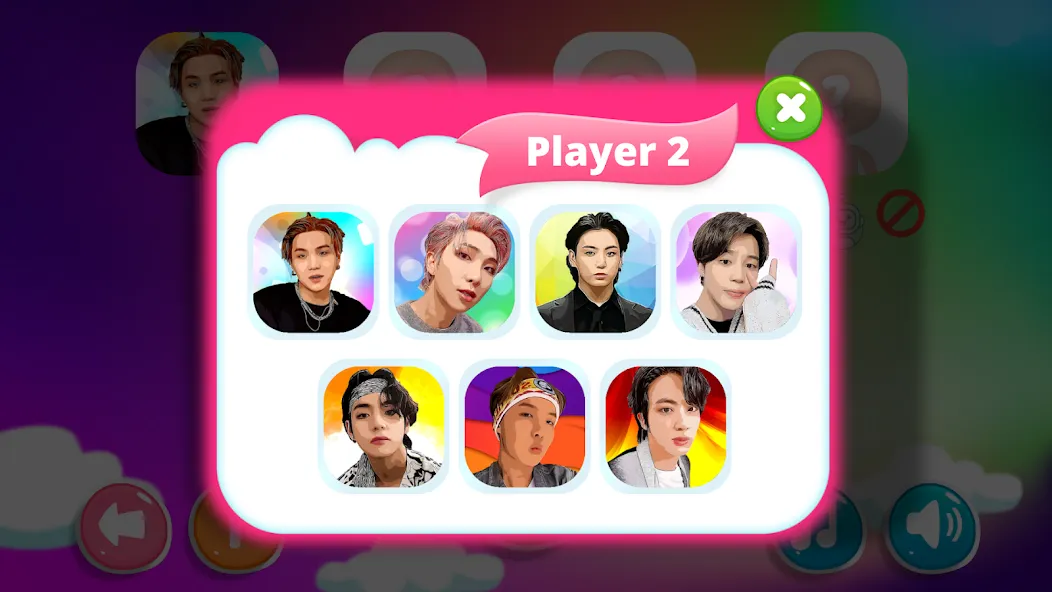 Скачать Bangtan Memory с модом — Безлимитные подсказки и жизни — скриншот 2