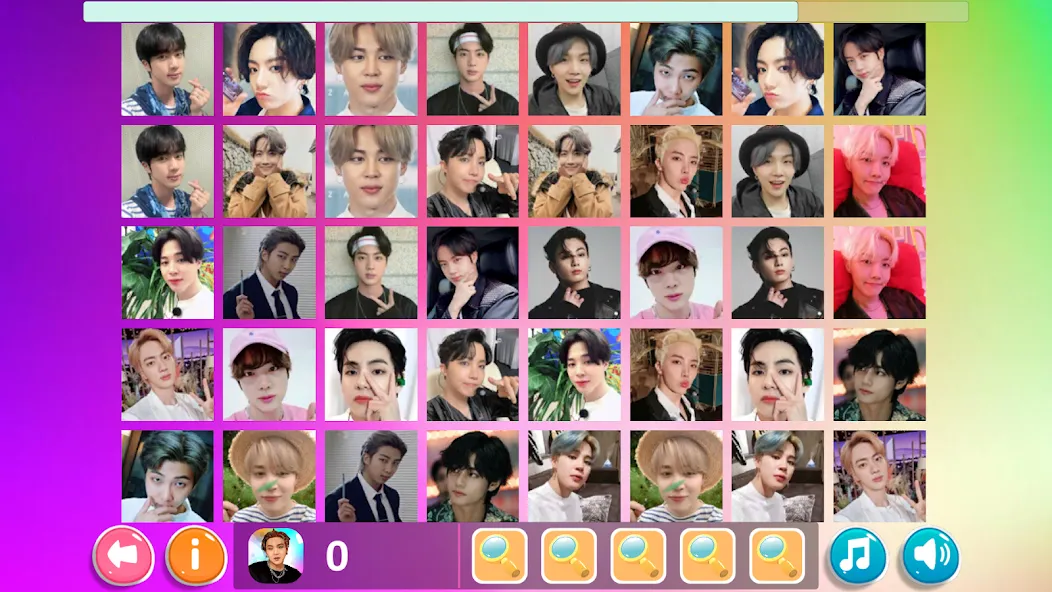 Скачать Bangtan Memory с модом — Безлимитные подсказки и жизни — скриншот 3