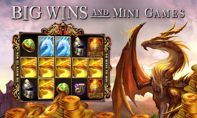 Взломанная Slots Dragon Machine на Андроид — Безлимитные монеты и бесплатные вращения — скриншот 1