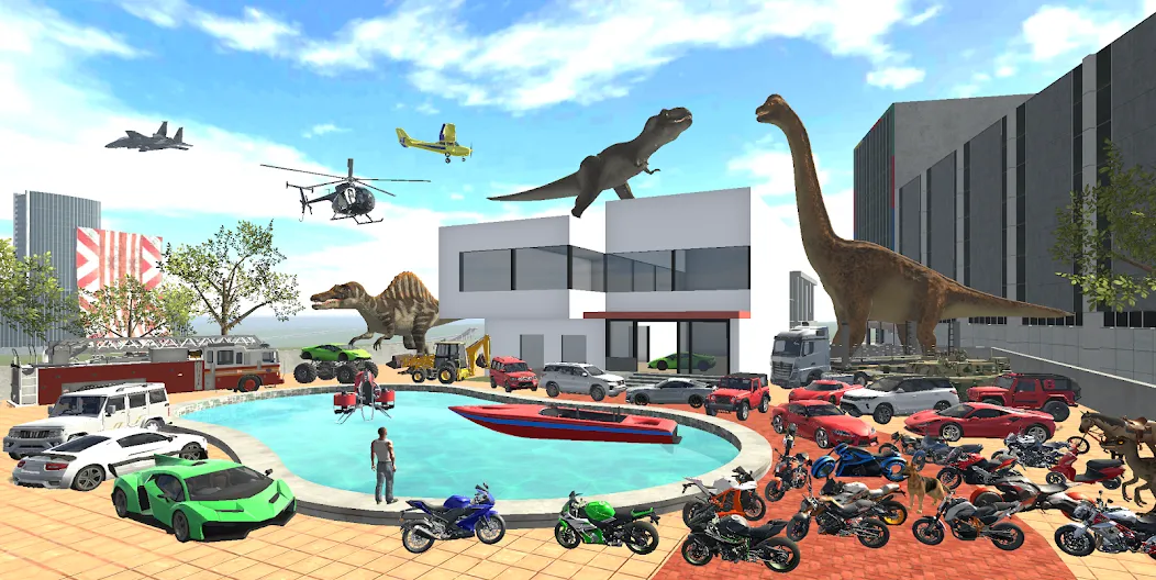 Скачать Indian Bikes Driving 3D на Android — Безлимитные деньги и все байки открыты — скриншот 1