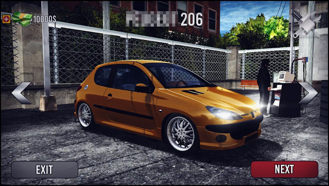 Скачать 206 Drift Simulator (Мод: Безлимитные деньги и топовые машины) на Андроид — скриншот 1