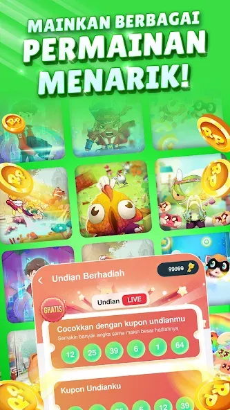 Скачать MAGER - Game Penghasil Uang на телефон — Безлимитные монеты и быстрый вывод — скриншот 4