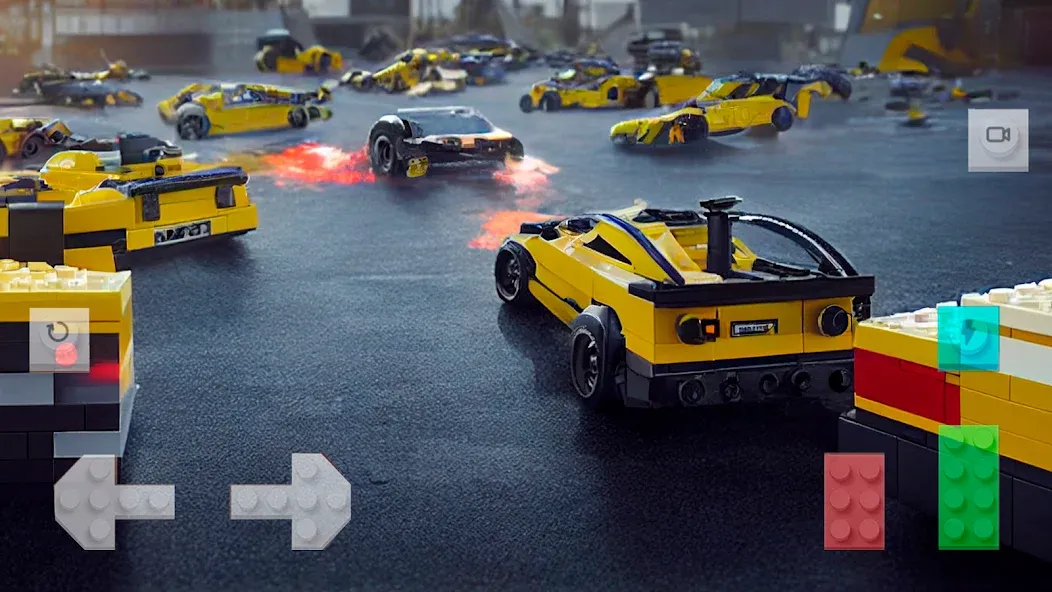 Скачать взлом Block Car Wars Brick Car Crash на Андроид — Безлимитные деньги и все машины открыты — скриншот 2 Скачать взлом Block Car Wars Brick Car Crash на Андроид — Безлимитные деньги и все машины открыты — скриншот 2