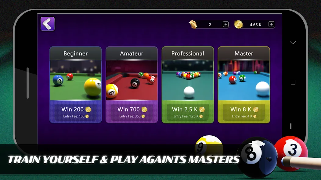 8 Ball Billiards Offline Pool MOD APK на Android — Без рекламы и безлимитные монеты — скриншот 2 8 Ball Billiards Offline Pool MOD APK на Android — Без рекламы и безлимитные монеты — скриншот 2