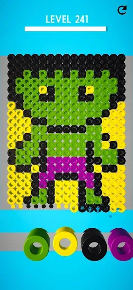 Скачать взломанную Hama Beads: Colorful Puzzles — Безлимитные подсказки и все пазлы открыты — скриншот 2