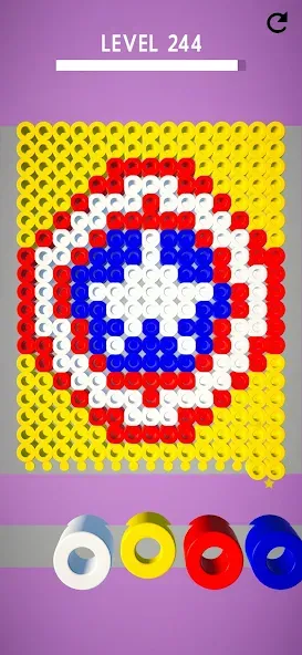 Скачать взломанную Hama Beads: Colorful Puzzles — Безлимитные подсказки и все пазлы открыты — скриншот 3