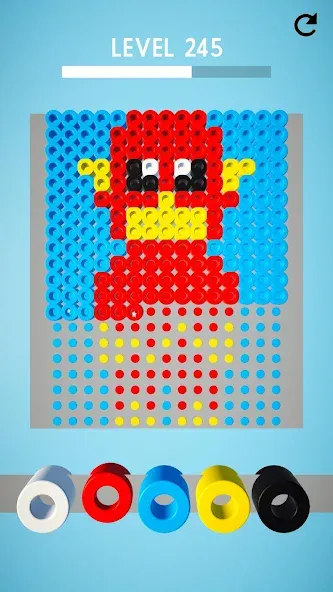 Скачать взломанную Hama Beads: Colorful Puzzles — Безлимитные подсказки и все пазлы открыты — скриншот 4