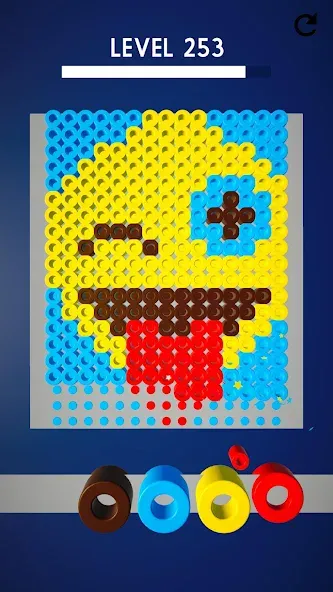Скачать взломанную Hama Beads: Colorful Puzzles — Безлимитные подсказки и все пазлы открыты — скриншот 5