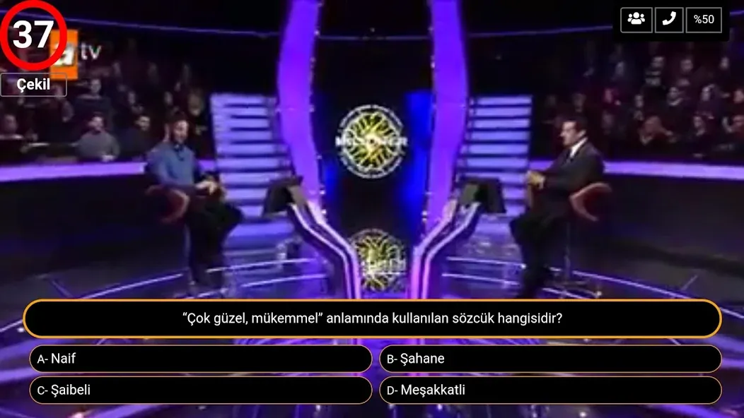 Скачать Milyoner Bilgi Yarışması -SWT с модом — Безлимитные подсказки и правильные ответы — скриншот 2 Скачать Milyoner Bilgi Yarışması -SWT с модом — Безлимитные подсказки и правильные ответы — скриншот 2
