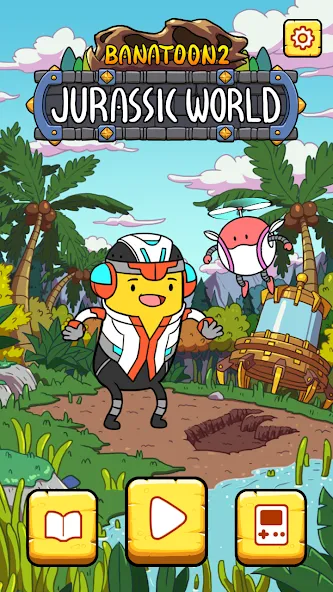 Скачать BANATOON2: Jurassic World! (Мод: Безлимитные деньги и динозавры) на Андроид — скриншот 1 Скачать BANATOON2: Jurassic World! (Мод: Безлимитные деньги и динозавры) на Андроид — скриншот 1