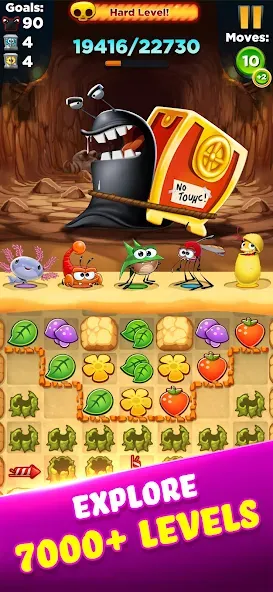 Скачать Best Fiends - Match 3 Puzzles MOD APK — Безлимитные ходы и подсказки — скриншот 4