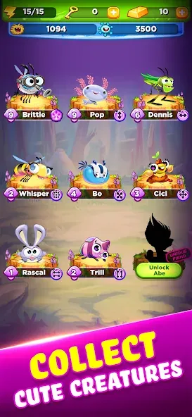 Скачать Best Fiends - Match 3 Puzzles MOD APK — Безлимитные ходы и подсказки — скриншот 5