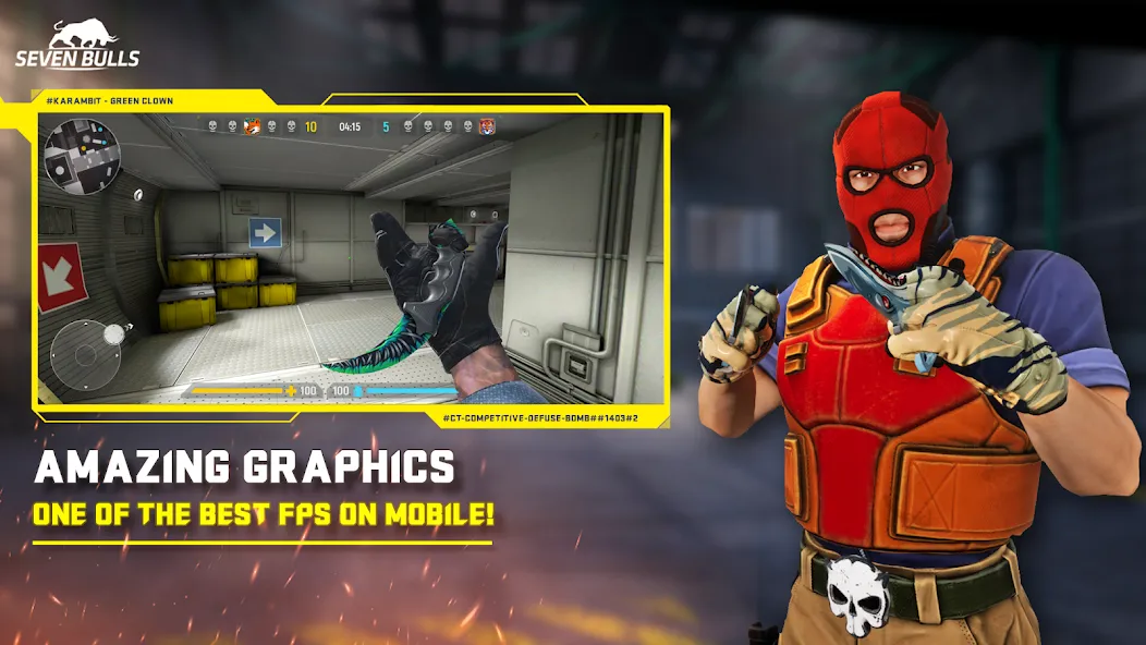 Counter Attack Multiplayer FPS — Взломанная версия (Много денег и всё открыто) — скриншот 1