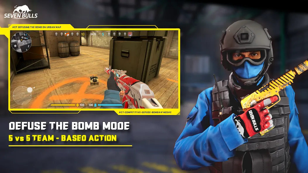Counter Attack Multiplayer FPS — Взломанная версия (Много денег и всё открыто) — скриншот 2
