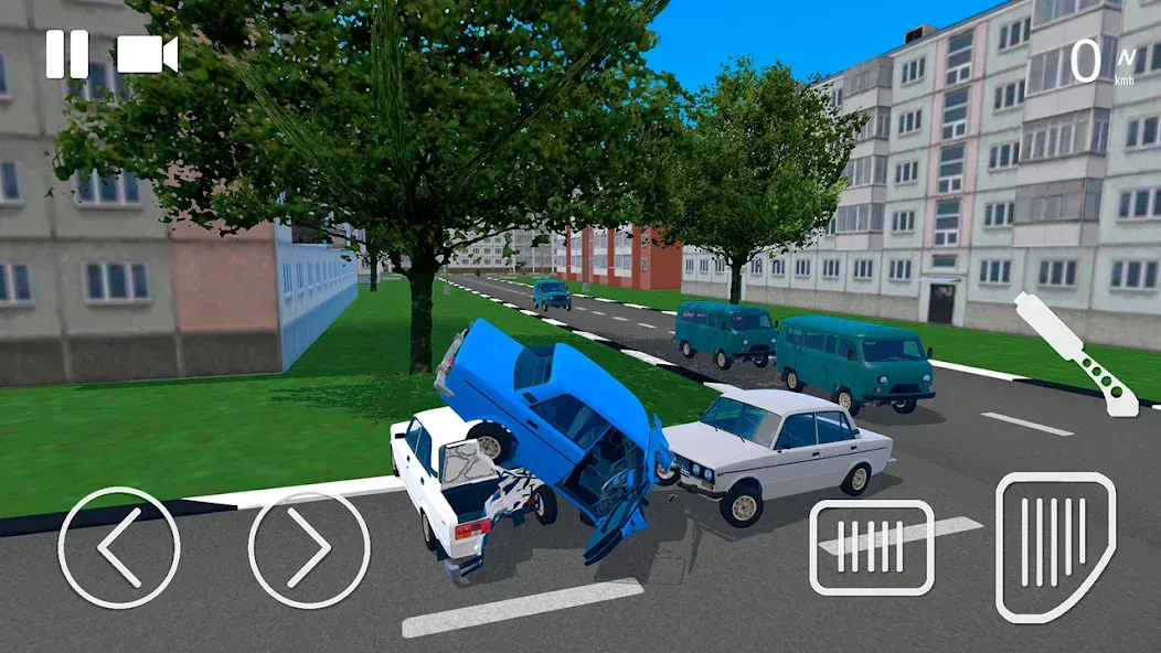 Russian Car Crash Simulator — Безлимитные деньги и все машины — скриншот 2 Russian Car Crash Simulator — Безлимитные деньги и все машины — скриншот 2