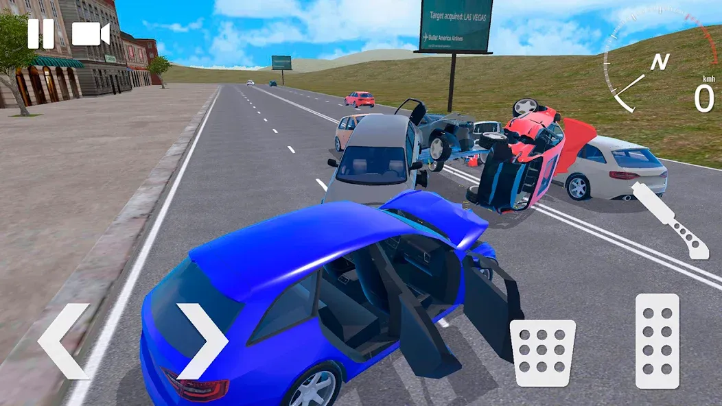 Traffic Crashes Car Crash — Взломанная версия (Безлимитные деньги и машины) — скриншот 2