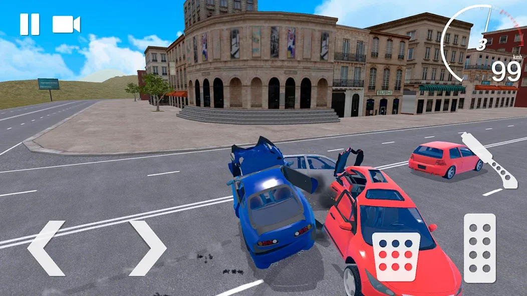Traffic Crashes Car Crash — Взломанная версия (Безлимитные деньги и машины) — скриншот 4