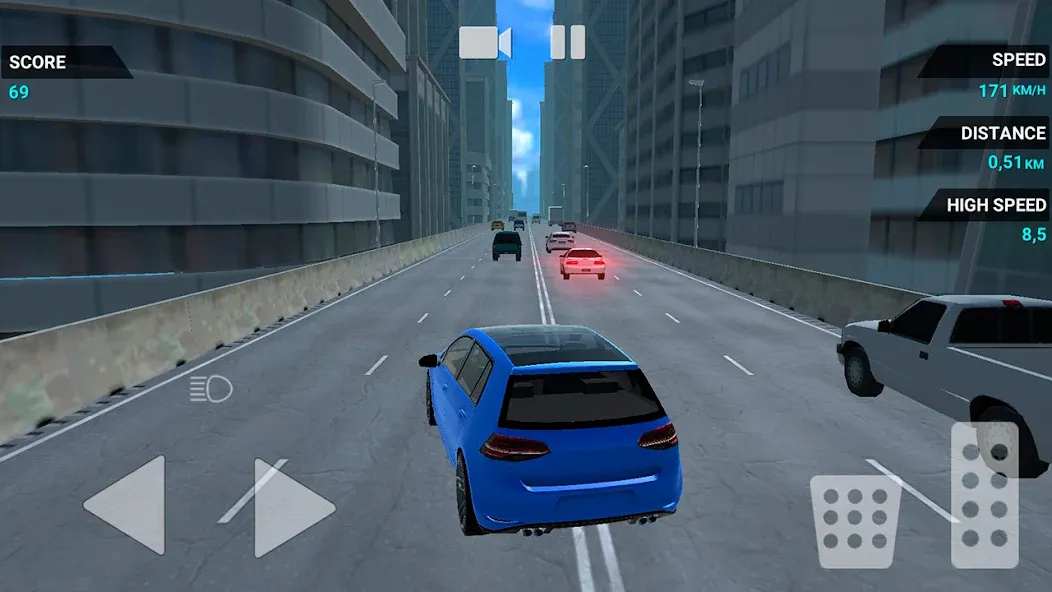 Traffic Racer Speeding Highway — Взломанная версия (Безлимитные деньги и топливо) — скриншот 5
