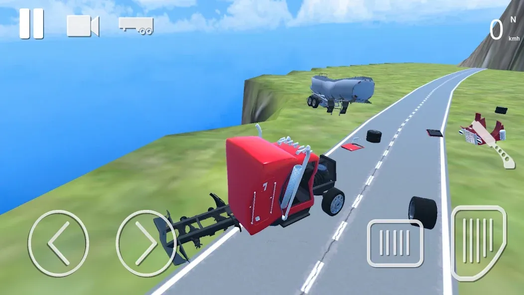 Скачать Truck Crash Simulator Accident на Android — Безлимитные деньги и всё разблокировано — скриншот 1