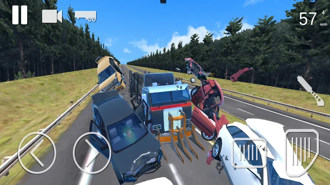 Скачать Truck Crash Simulator Accident на Android — Безлимитные деньги и всё разблокировано — скриншот 2
