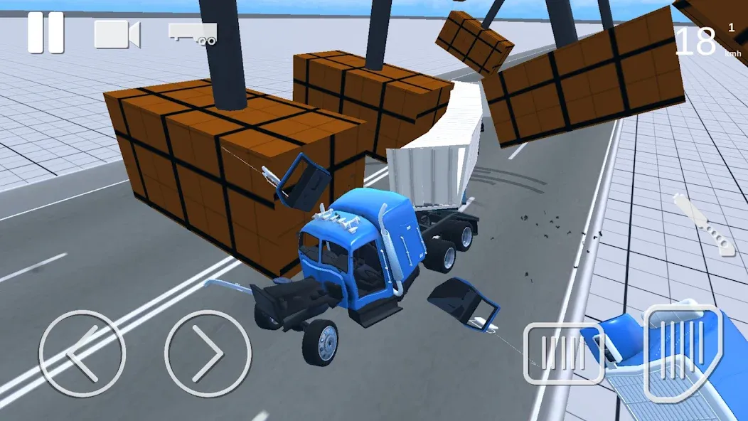 Скачать Truck Crash Simulator Accident на Android — Безлимитные деньги и всё разблокировано — скриншот 3