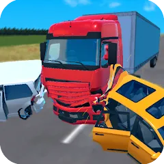 Скачать Truck Crash Simulator Accident на Android — Безлимитные деньги и всё разблокировано