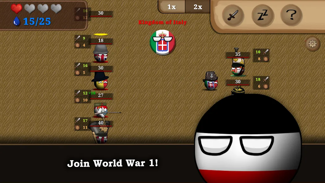 Countryball: Europe 1890 — Мод: Безлимитные ресурсы и открыты все страны — скриншот 3 Countryball: Europe 1890 — Мод: Безлимитные ресурсы и открыты все страны — скриншот 3