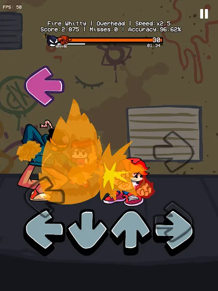 Music Battle Fire Fight Whitty MOD — Новые музыкальные битвы с whitty на Андроид — скриншот 3