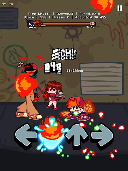 Music Battle Fire Fight Whitty MOD — Новые музыкальные битвы с whitty на Андроид — скриншот 5