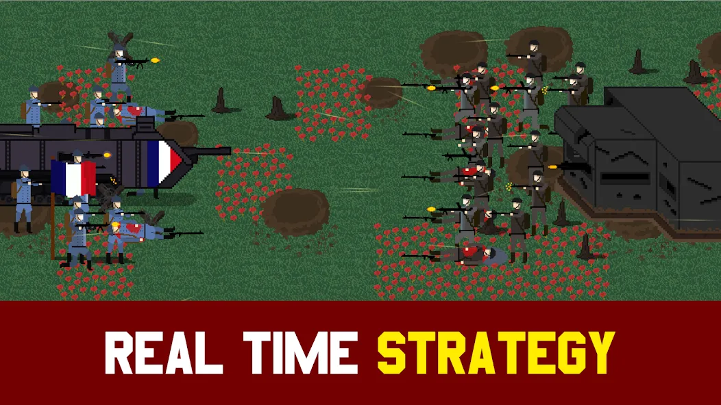 Trench Warfare 1917: WW1 RTS MOD — Безлимитные деньги и ресурсы на Андроид — скриншот 1