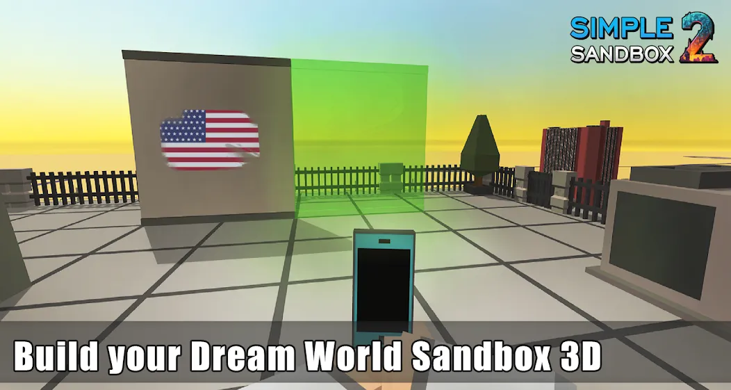 Скачать Simple Sandbox 2 на Андроид — Много оружия и неограниченные ресурсы — скриншот 1