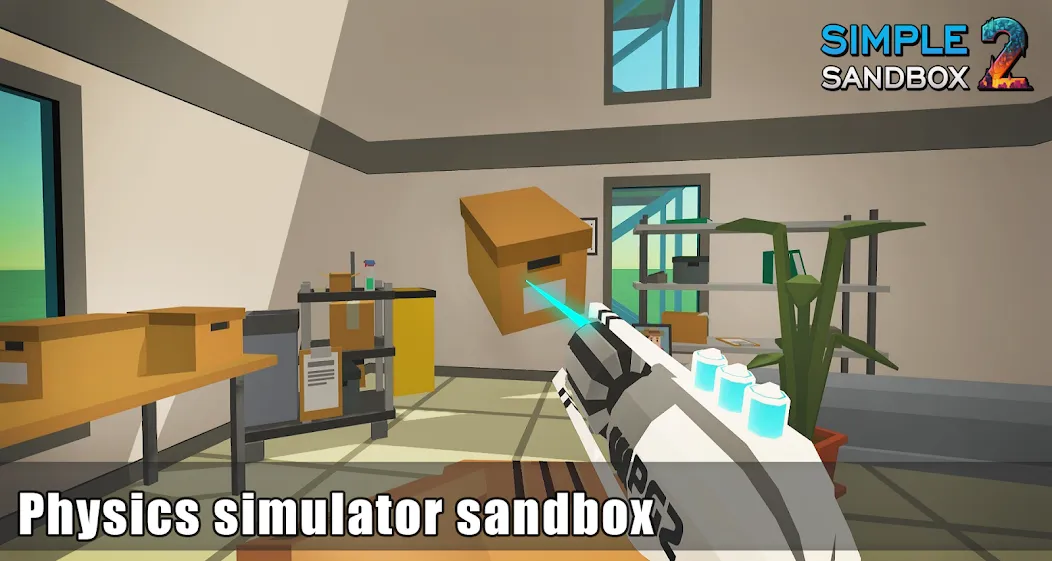 Скачать Simple Sandbox 2 на Андроид — Много оружия и неограниченные ресурсы — скриншот 2