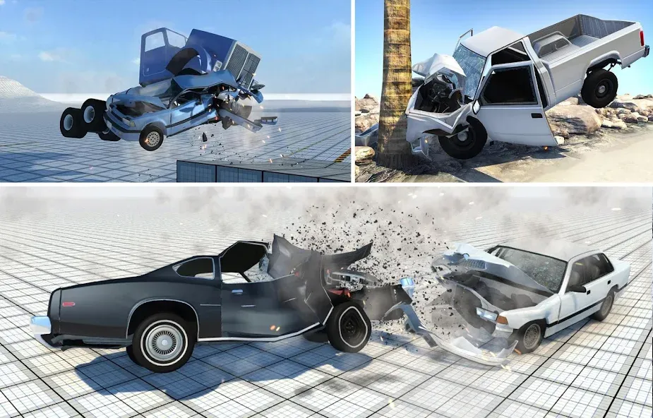 Скачать Car Crash Damage Engine Wreck на Андроид — Реалистичные аварии и разрушения — скриншот 3 Скачать Car Crash Damage Engine Wreck на Андроид — Реалистичные аварии и разрушения — скриншот 3