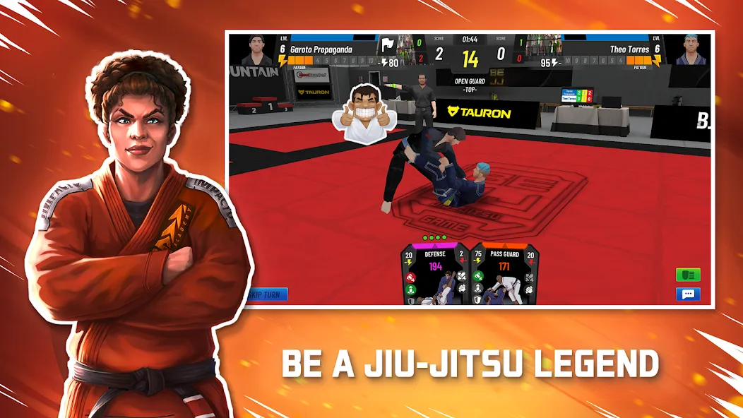BeJJ: Jiu-Jitsu Game на Андроид — Разблокированы все бойцы и режимы — скриншот 3