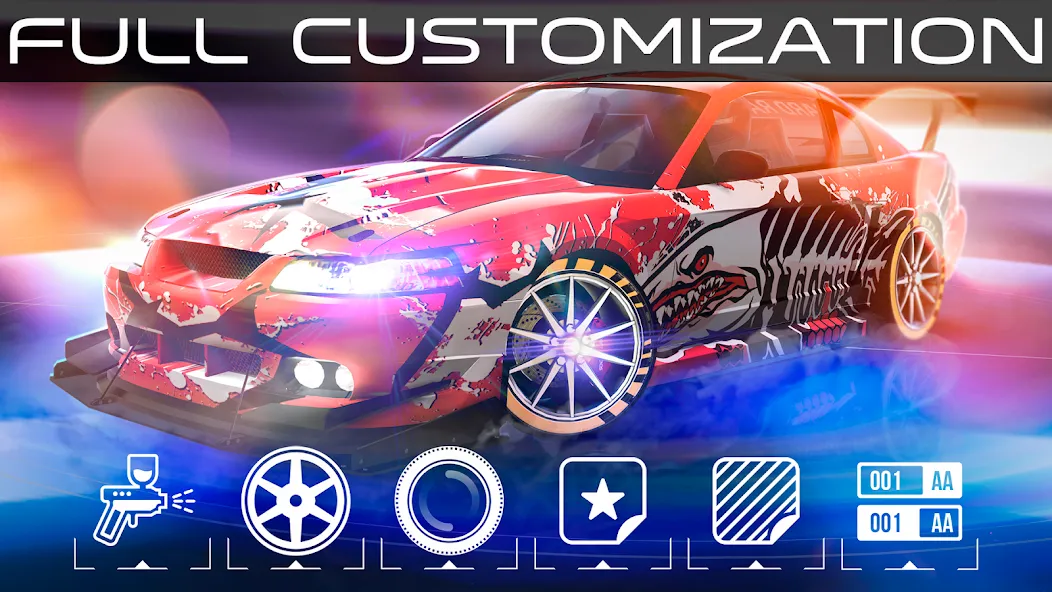 Скачать Hard Racing - Real Drag Racing на Android — Безлимитные деньги и топливо — скриншот 4