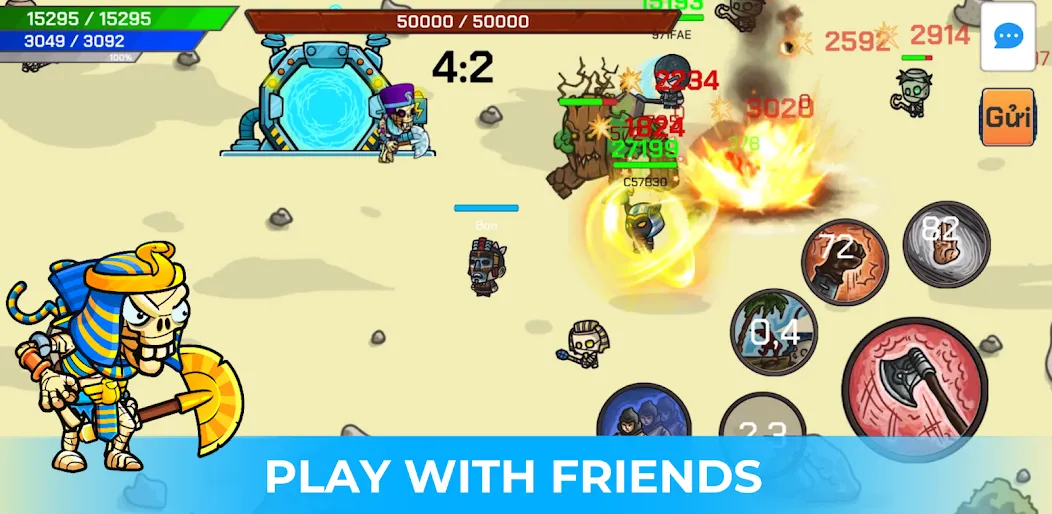 Chibi Survivor Online (Мод Безлимитные ресурсы и открытые уровни) — скриншот 1